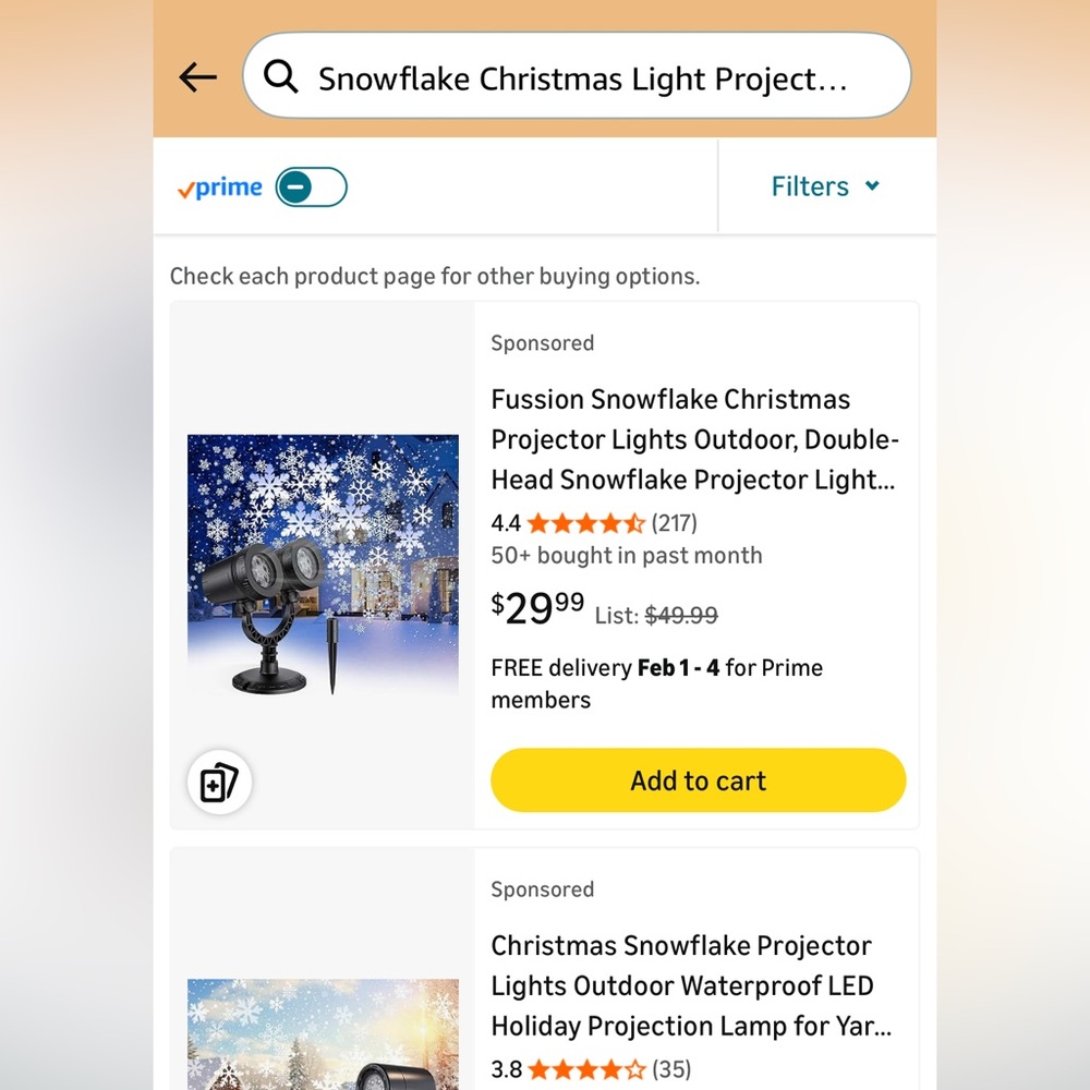 Snowflake Projector Light - Picture 3 of 3